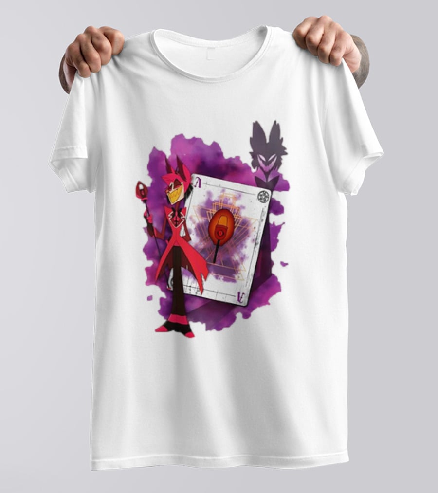 Lilac Ace In The Hole Hazbin Alastor T-Shirt