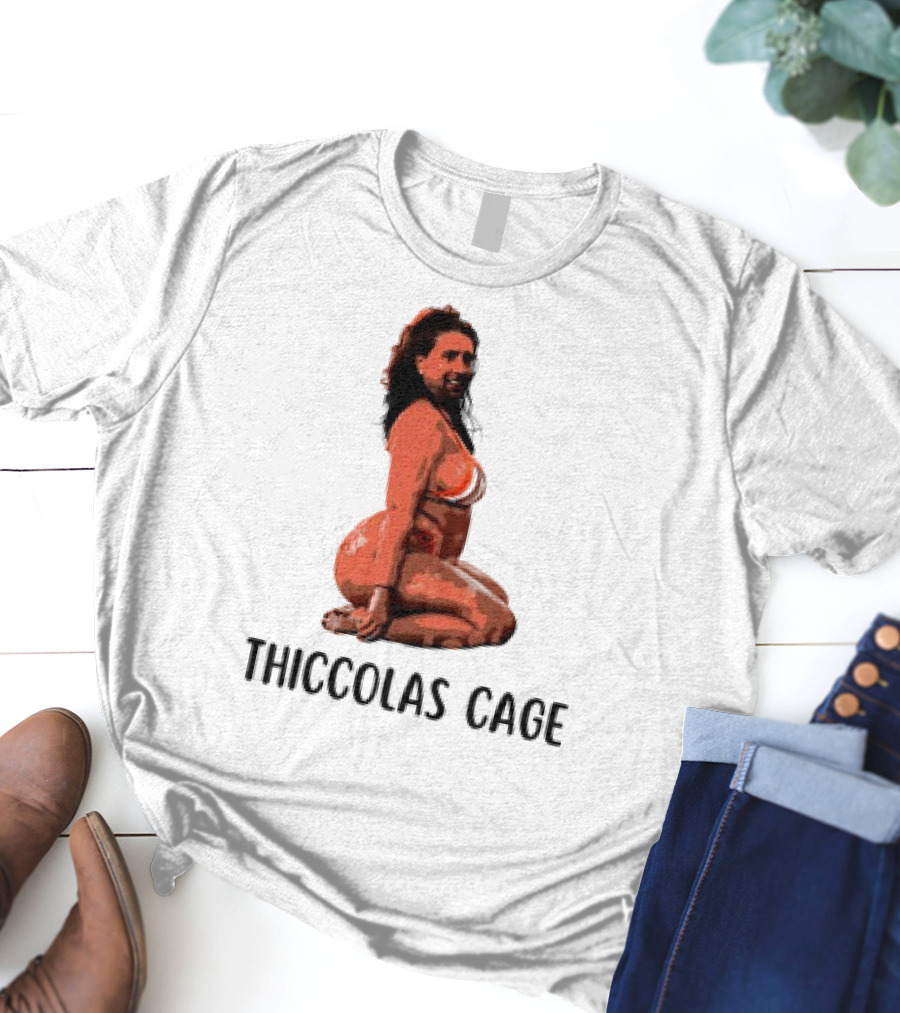 Thiccolas Cage Meme Nicolas Cage Image T-Shirt