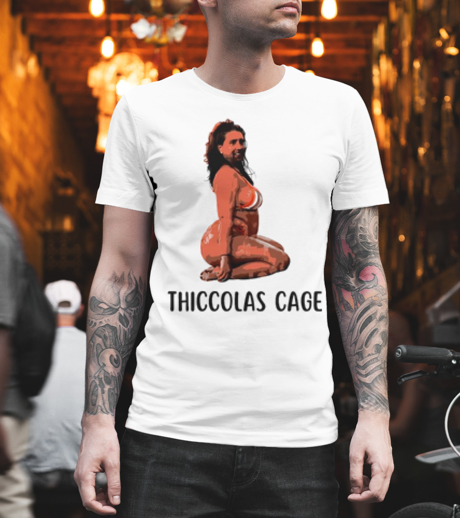 Thiccolas Cage Meme Nicolas Cage Image T-Shirt