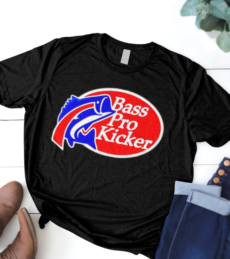 Bass Pro Kicker Red Blue Fish T-Shirt