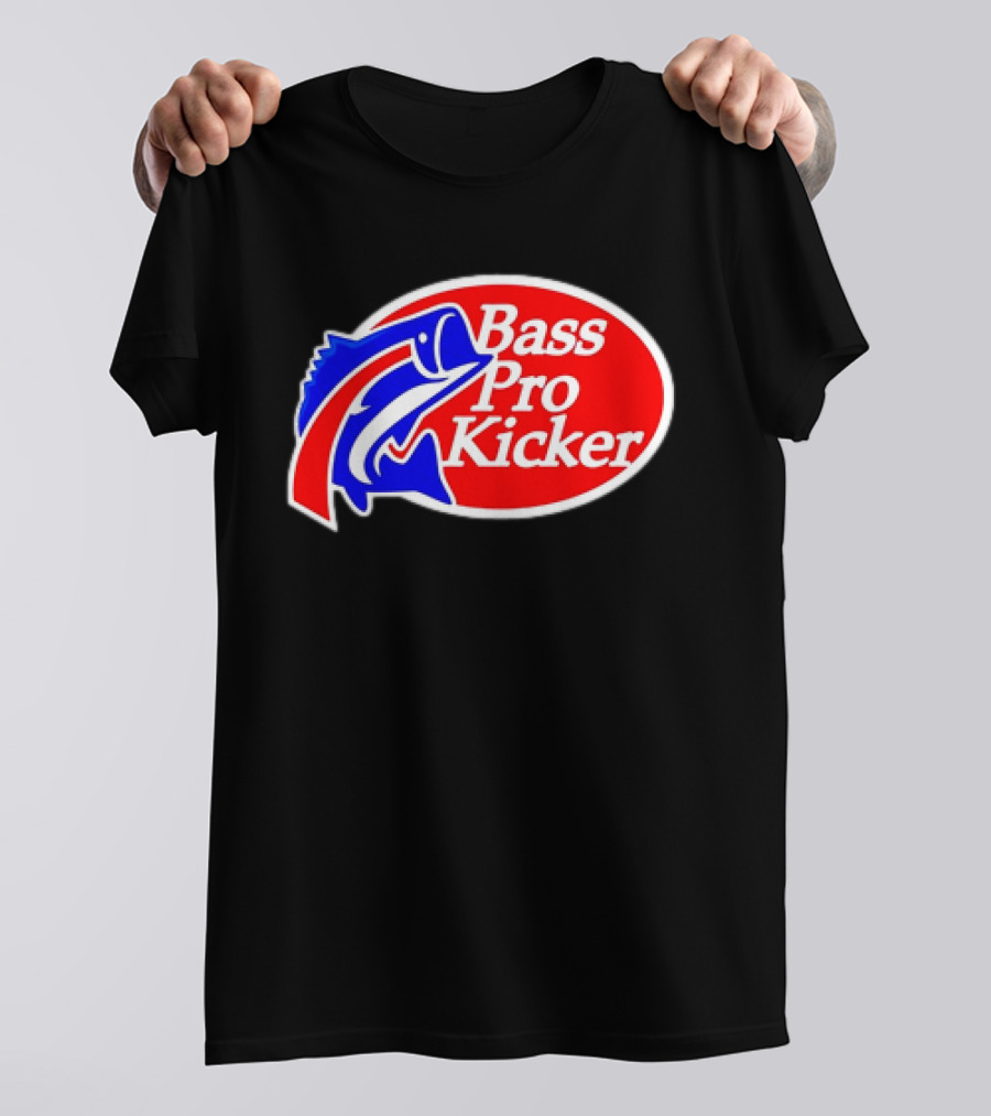 Bass Pro Kicker Red Blue Fish T-Shirt