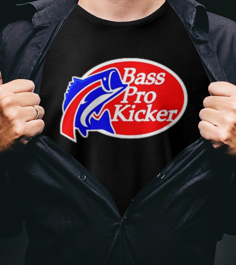 Bass Pro Kicker Red Blue Fish T-Shirt
