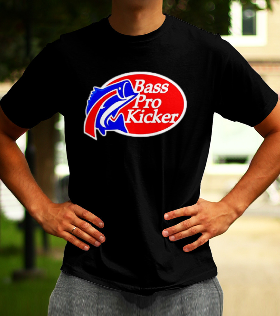 Bass Pro Kicker Red Blue Fish T-Shirt
