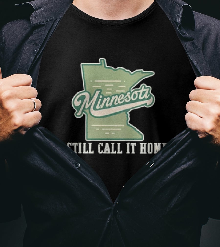 Minnesota Map I Still Call It Home T-Shirt