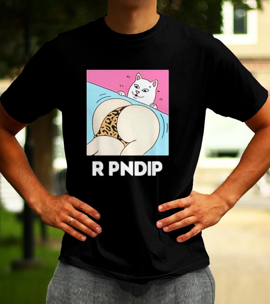 RIPNDIP Peaches And Nerm Silly Cat Leopard Print T-Shirt