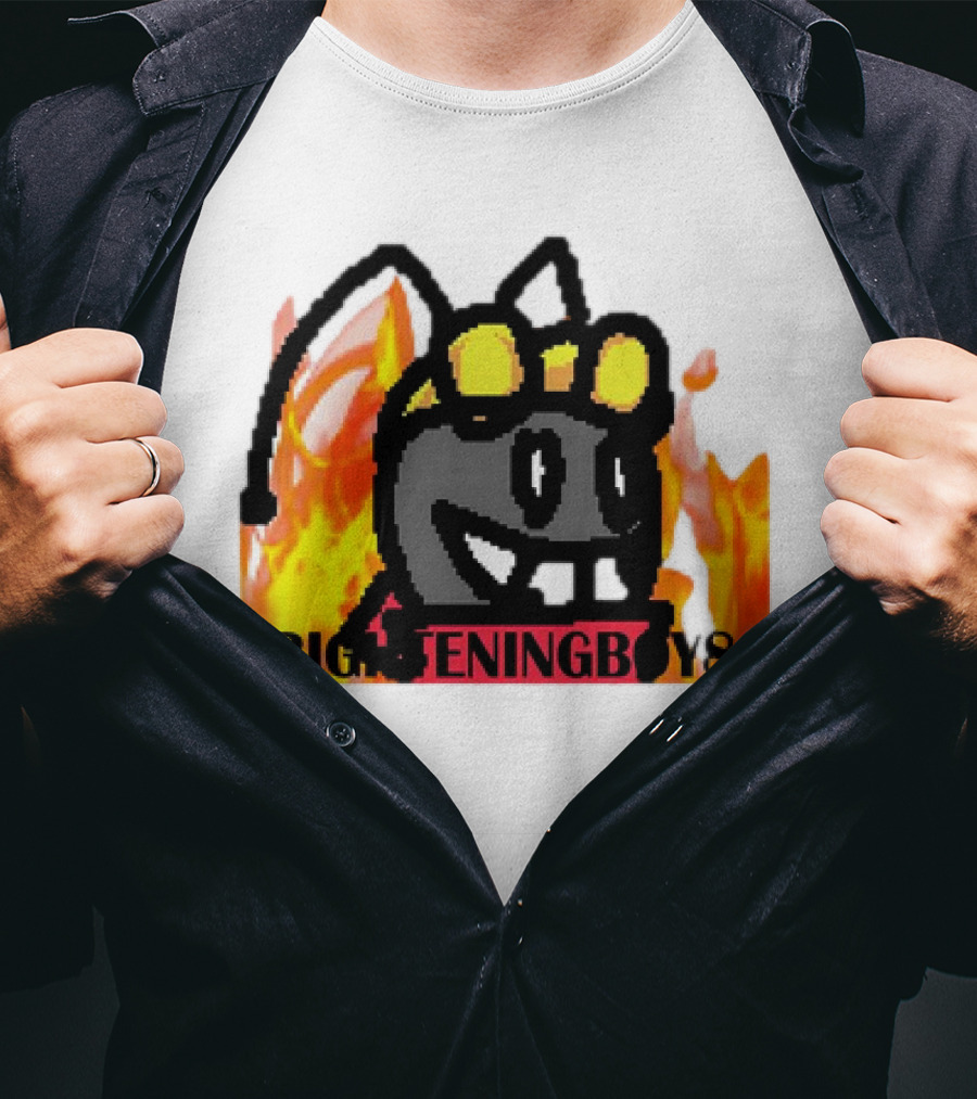 Moth FrighteningBoy82 Fire Background T-Shirt