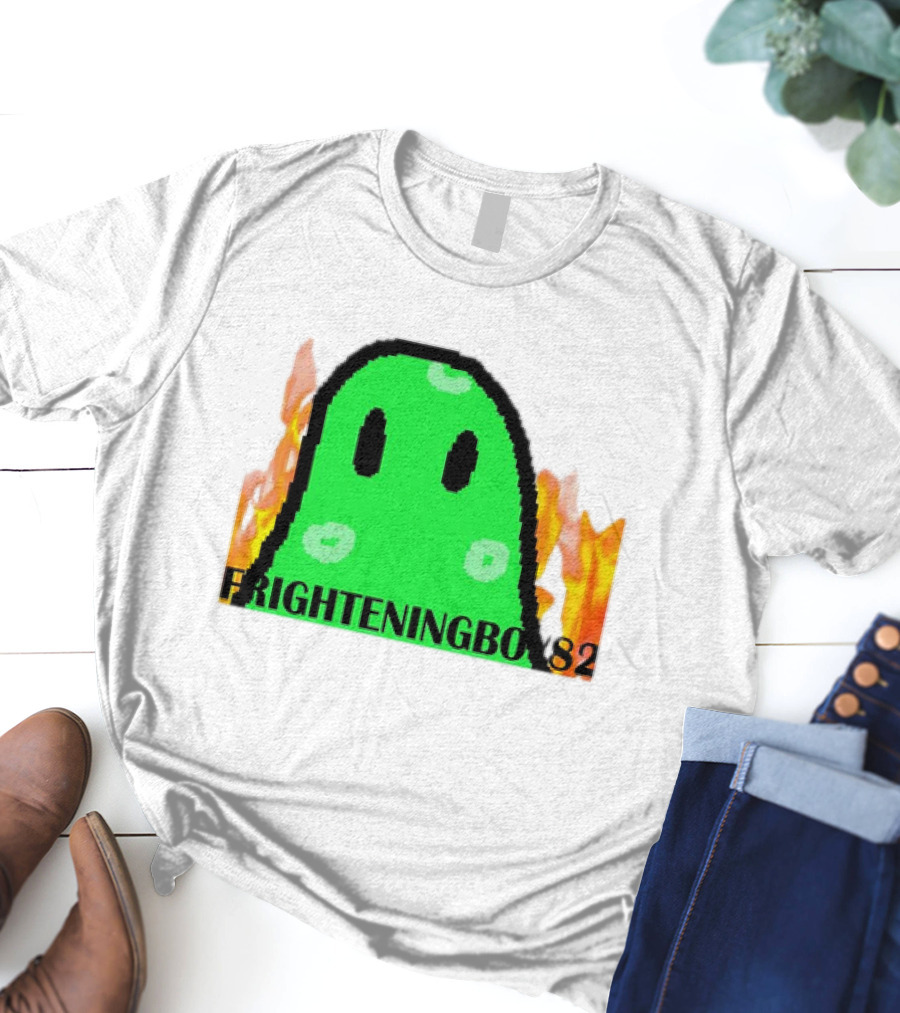 FRIGHTENINGBOY82 Slime With Fire Background T-Shirt