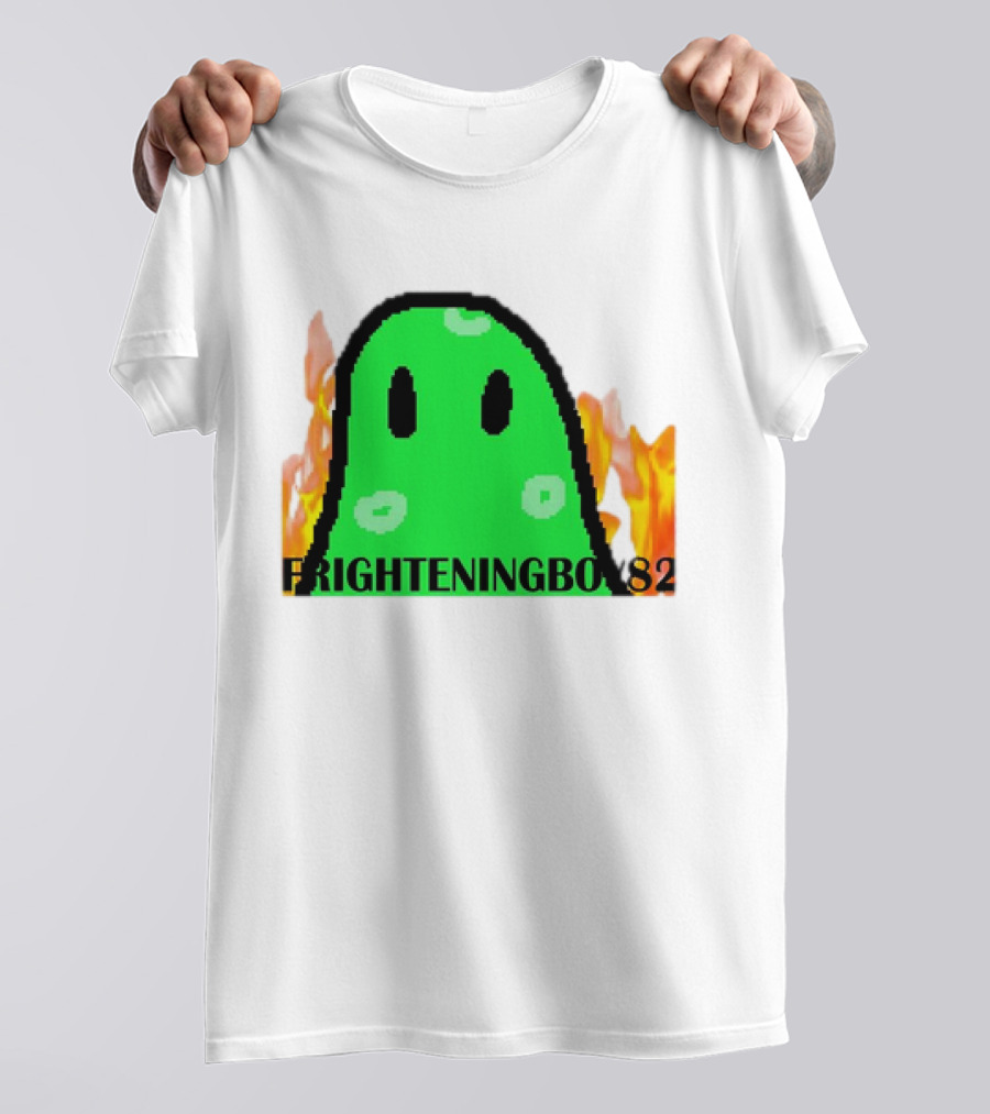 FRIGHTENINGBOY82 Slime With Fire Background T-Shirt