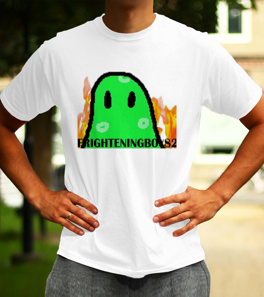 FRIGHTENINGBOY82 Slime With Fire Background T-Shirt