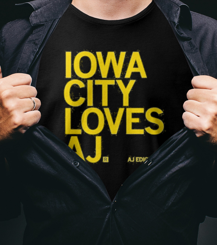 Iowa City Loves AJ Ediger T-Shirt