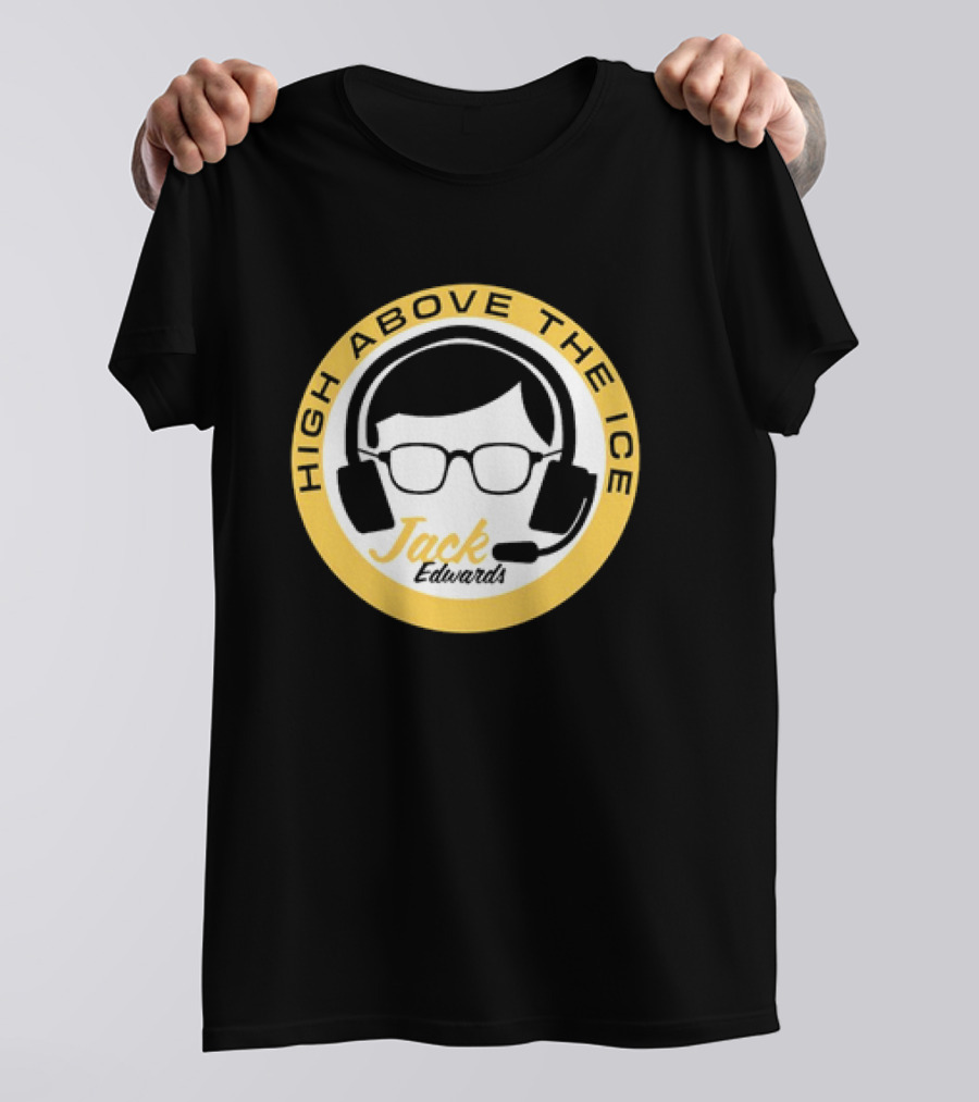 Boston Bruins High Above The Ice Jack Edwards T-Shirt