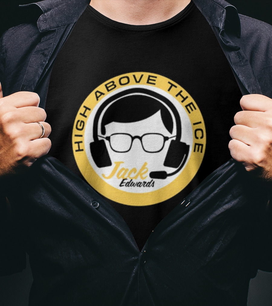 Boston Bruins High Above The Ice Jack Edwards T-Shirt