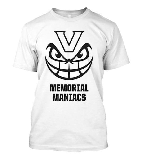 Vanderbilt Commodores Memorial Maniacs V Logo Grinning Face T-Shirt