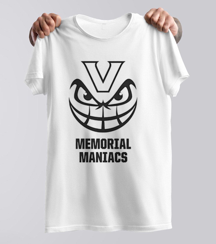 Vanderbilt Commodores Memorial Maniacs V Logo Grinning Face T-Shirt
