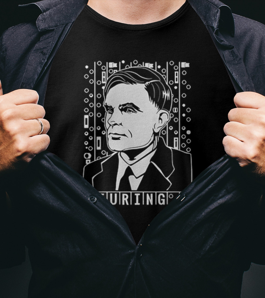 Turing Alan Binary Circuit T-Shirt