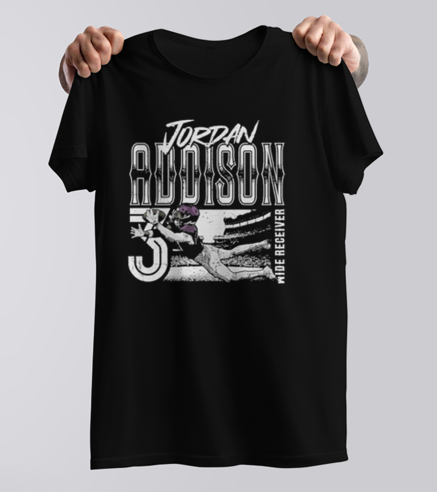 Jordan Addison Wide Receiver One-Handed Catch T-Shirt