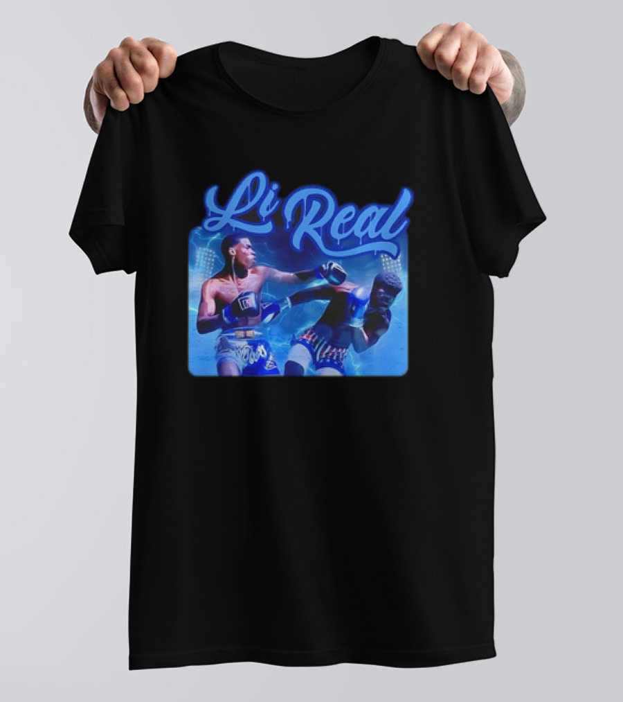 Li Real Boxing Match Action Scene T-Shirt