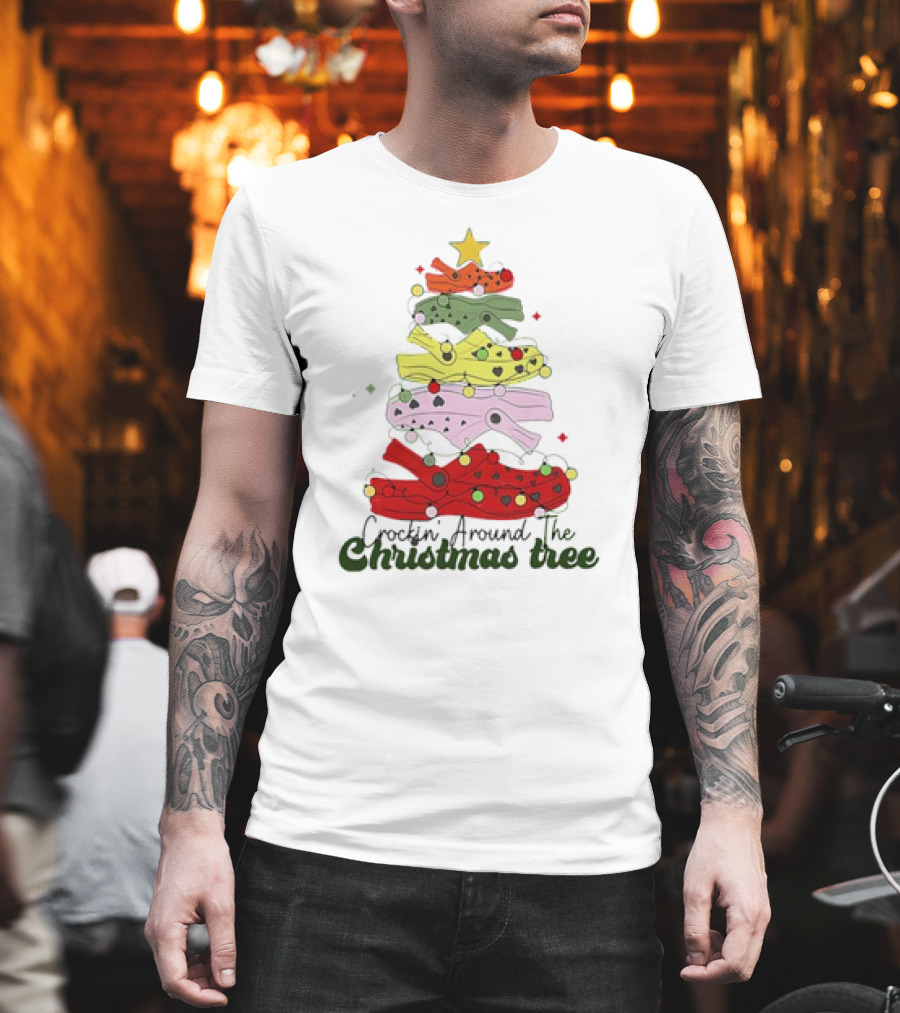 Crockin' Around The Christmas Tree Crocs Holiday T-Shirt