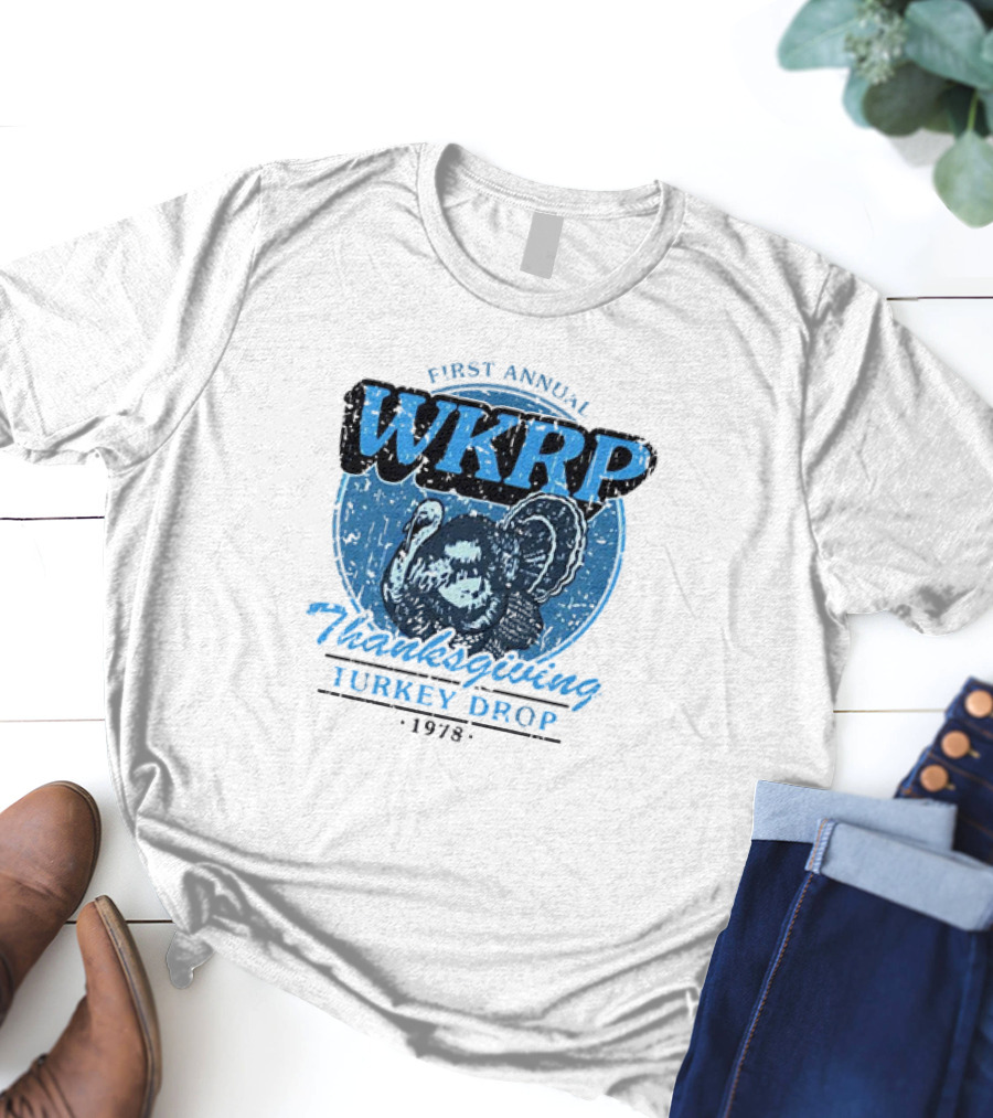 WKRP First Annual Thanksgiving Turkey Drop 1978 T-Shirt