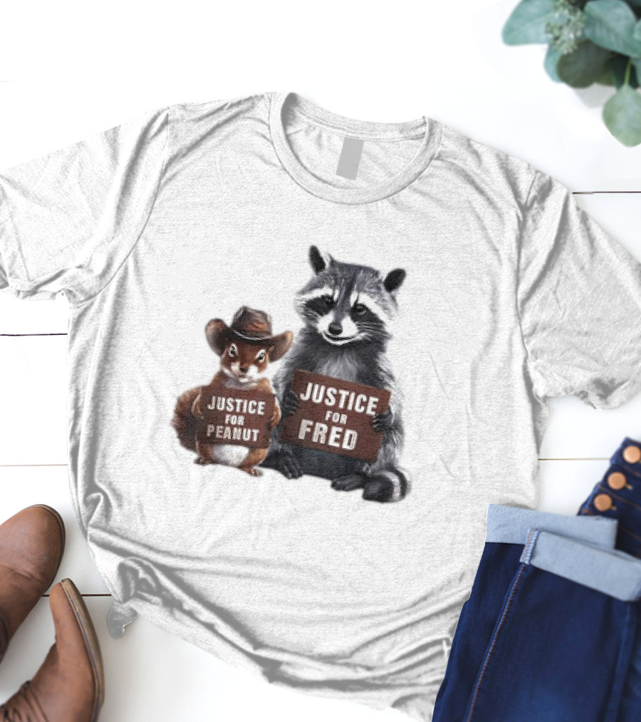 Justice For Peanut The Squirrel And Fred The Raccoon T-Shirt