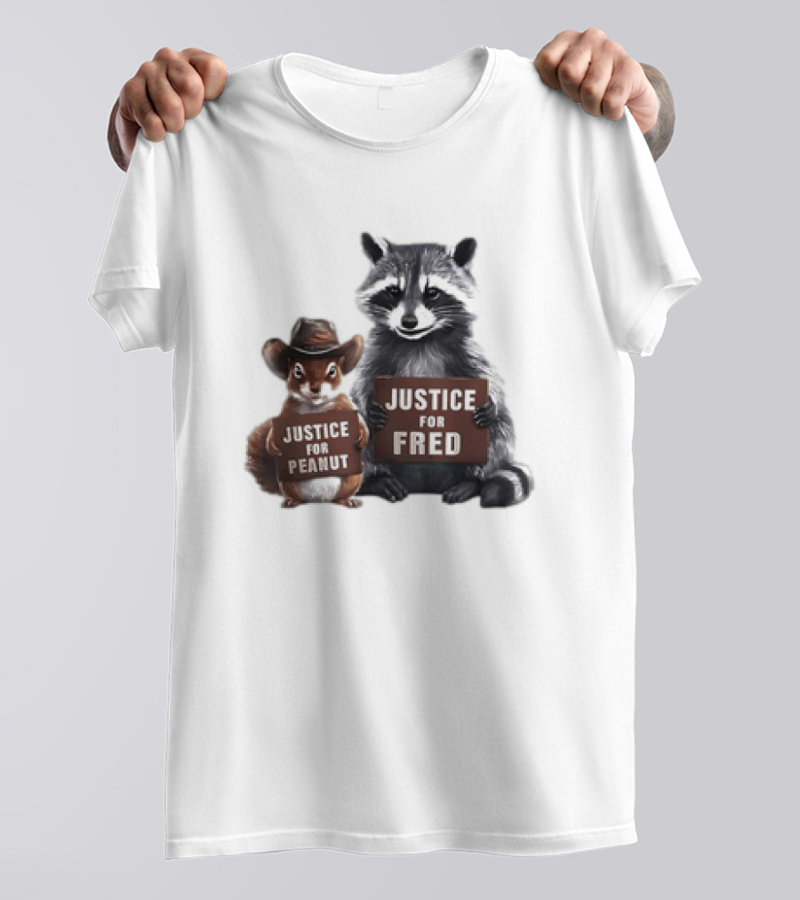 Justice For Peanut The Squirrel And Fred The Raccoon T-Shirt