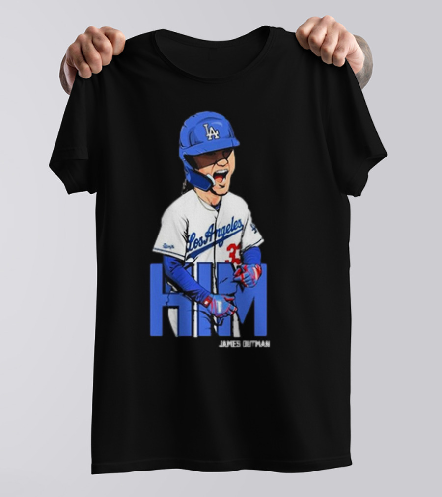 Los Angeles Dodgers James Outman HIM Baseball T-Shirt