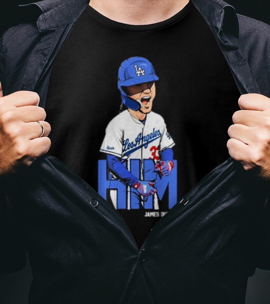 Los Angeles Dodgers James Outman HIM Baseball T-Shirt