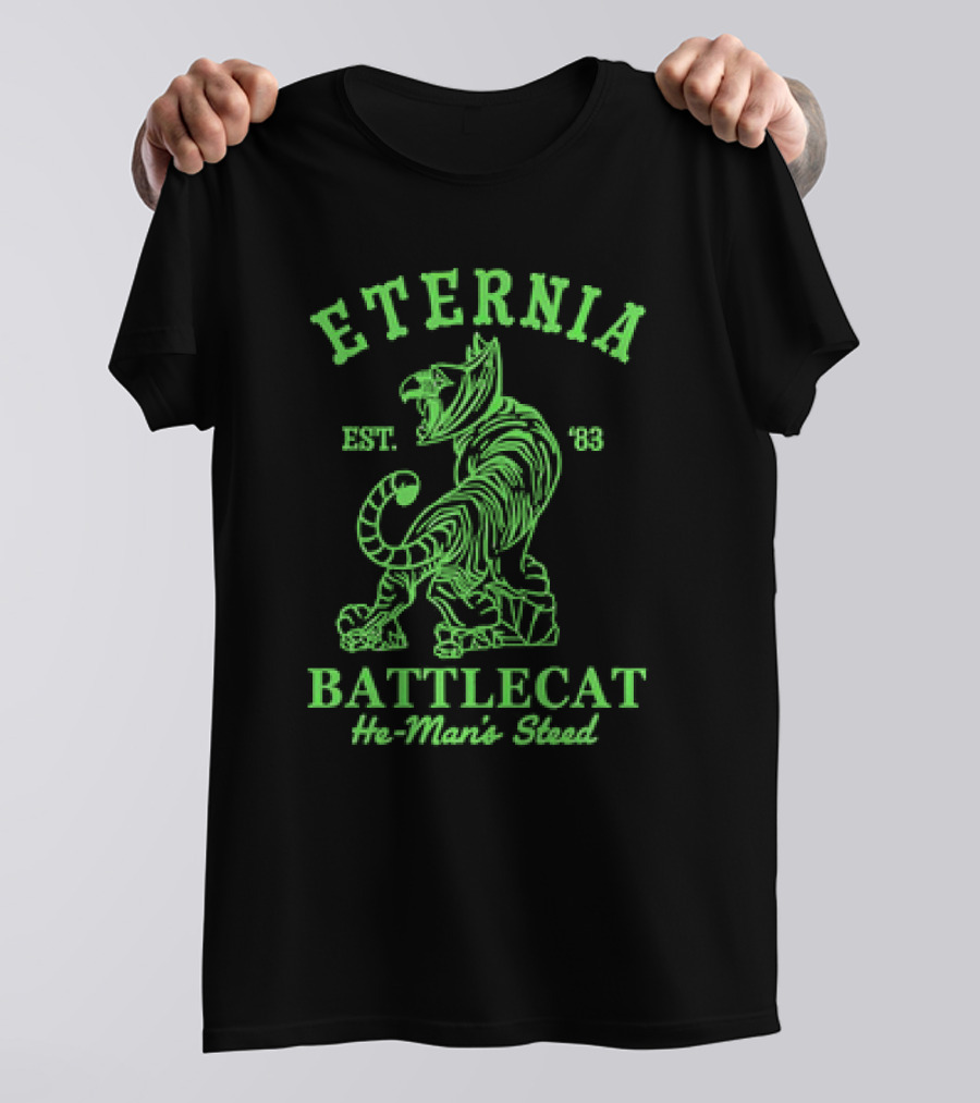 Eternia Battlecat He-Man's Steed Est. '83 Retro 1980 Toy T-Shirt