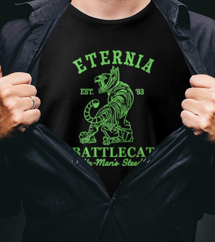 Eternia Battlecat He-Man's Steed Est. '83 Retro 1980 Toy T-Shirt