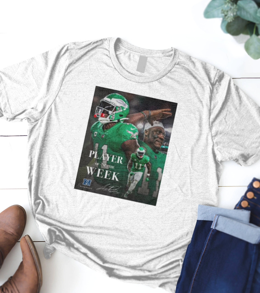 Arthur Juan Brown Philadelphia Eagles NFL Player Of The Week T-Shirt