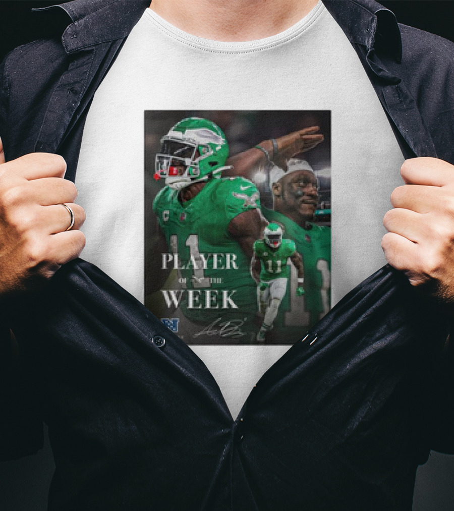 Arthur Juan Brown Philadelphia Eagles NFL Player Of The Week T-Shirt