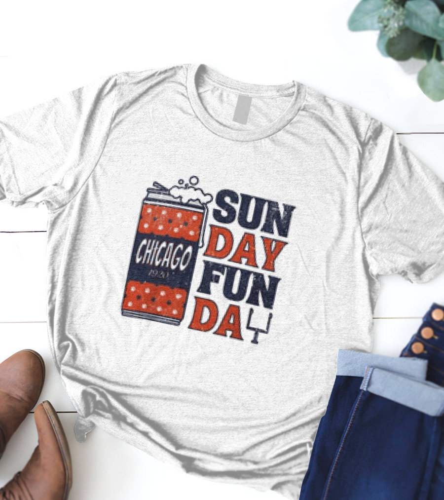 Chicago Sunday Fun Day 1923 Football Can T-Shirt