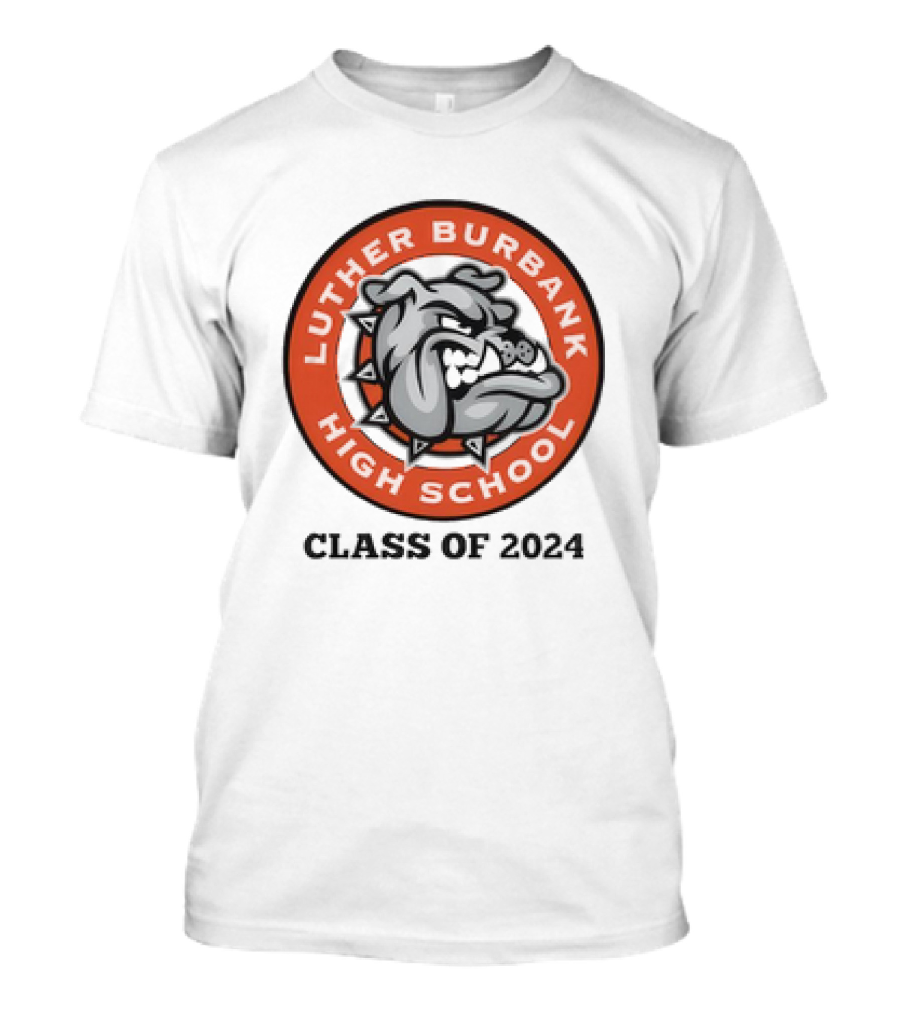 Luther Burbank High School Bulldog Emblem Class Of T-Shirt