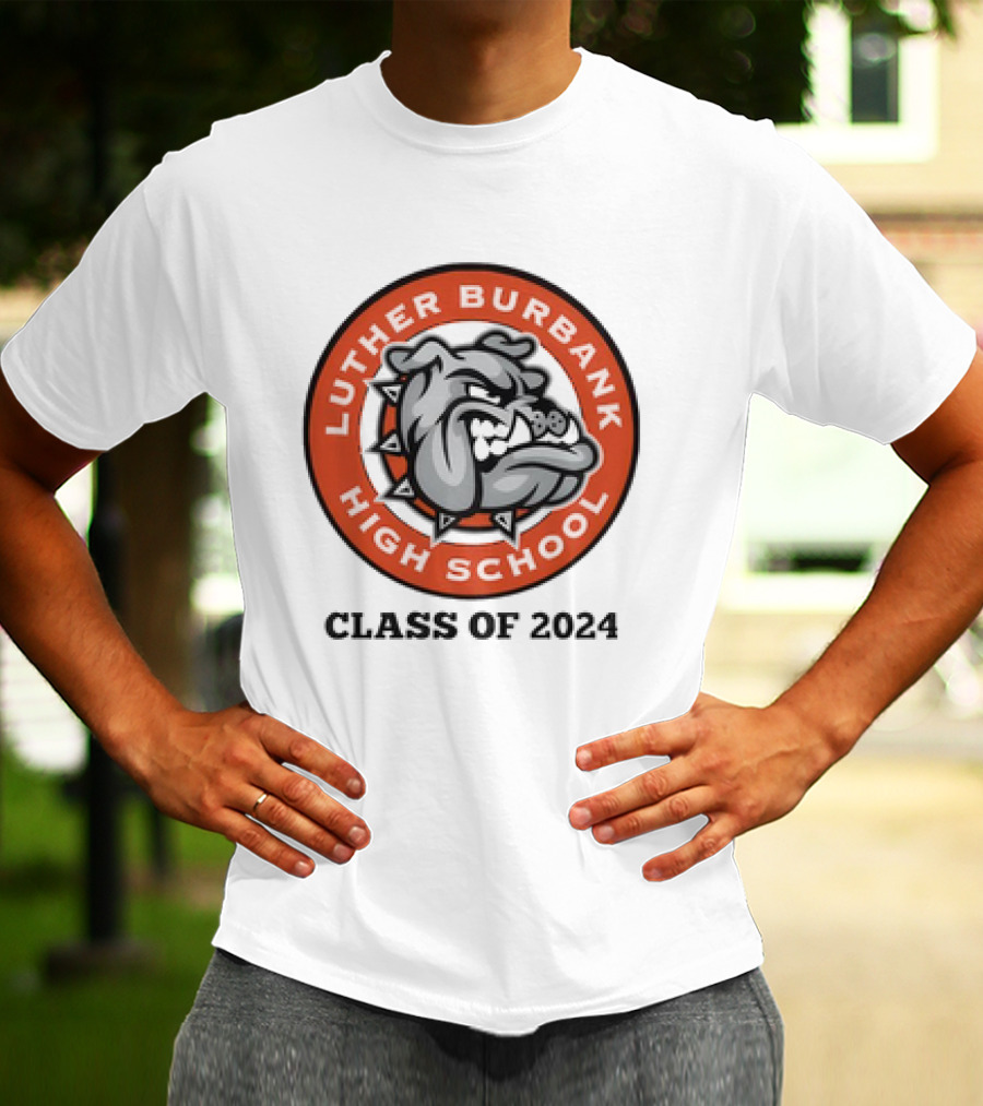 Luther Burbank High School Bulldog Emblem Class Of T-Shirt