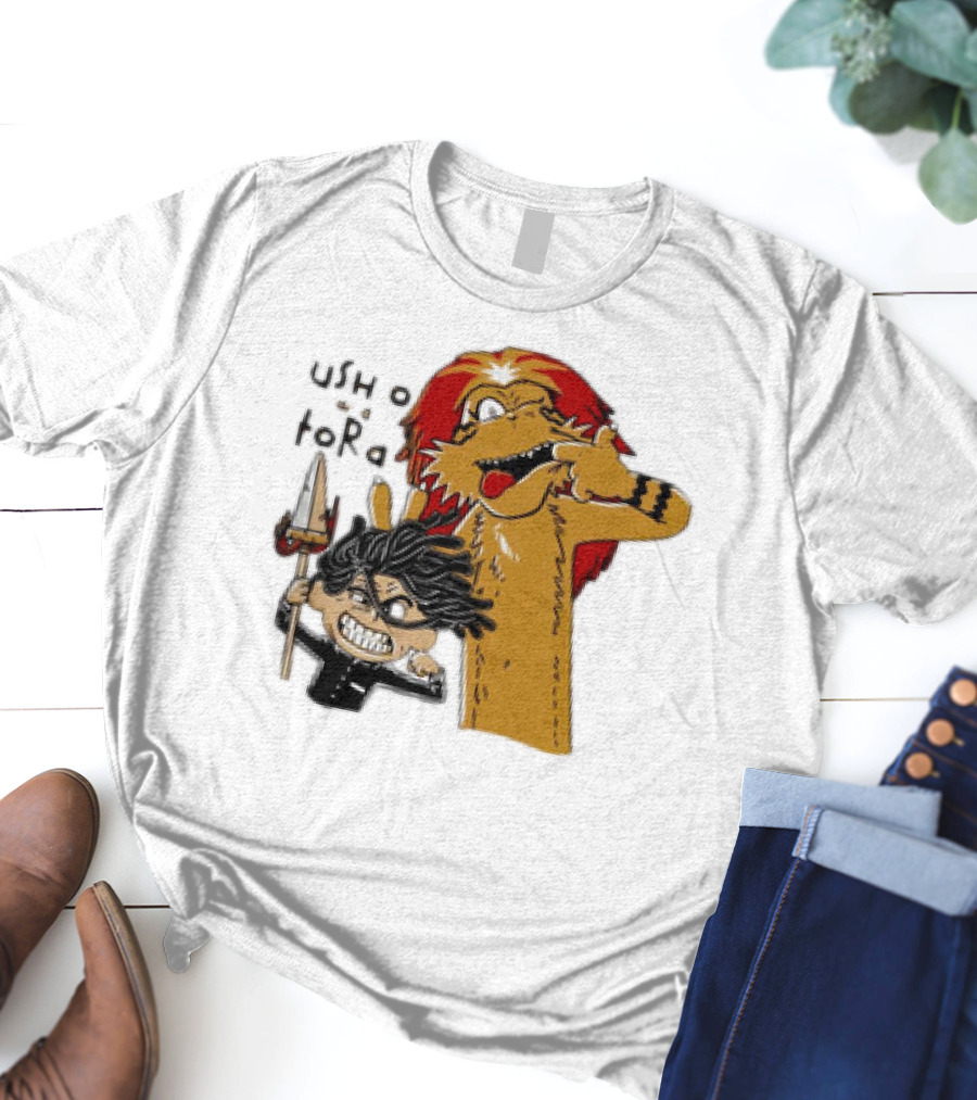 Ushio And Tora Calvin And Hobbes Mashup Tide And Tiger T-Shirt