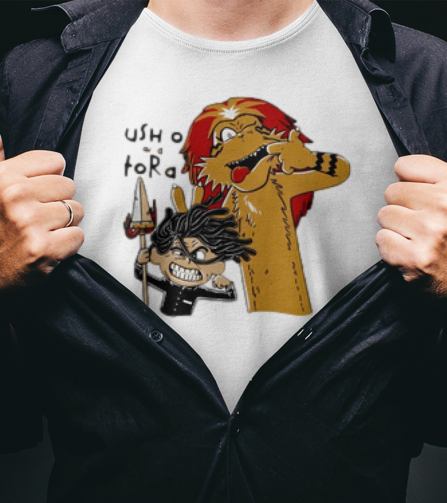 Ushio And Tora Calvin And Hobbes Mashup Tide And Tiger T-Shirt