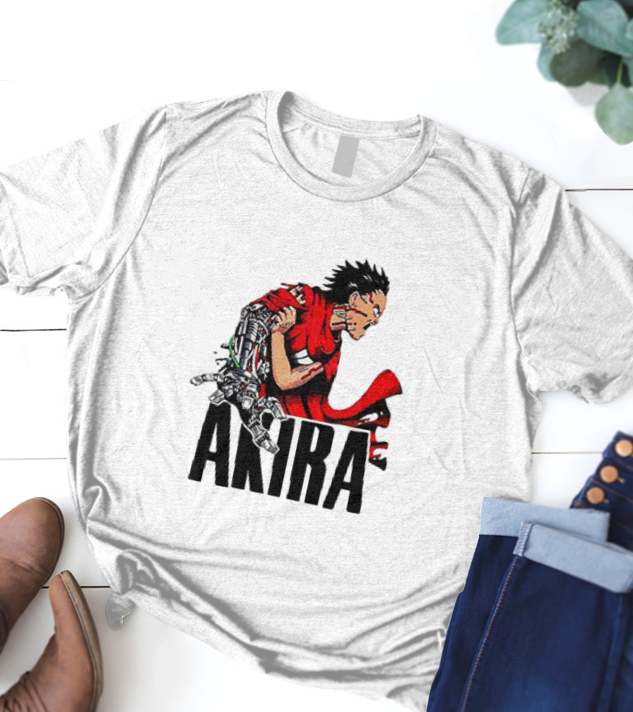 Akira Tetsuo Shima Cybernetic Arm Vintage 1980s Iconic Anime T-Shirt