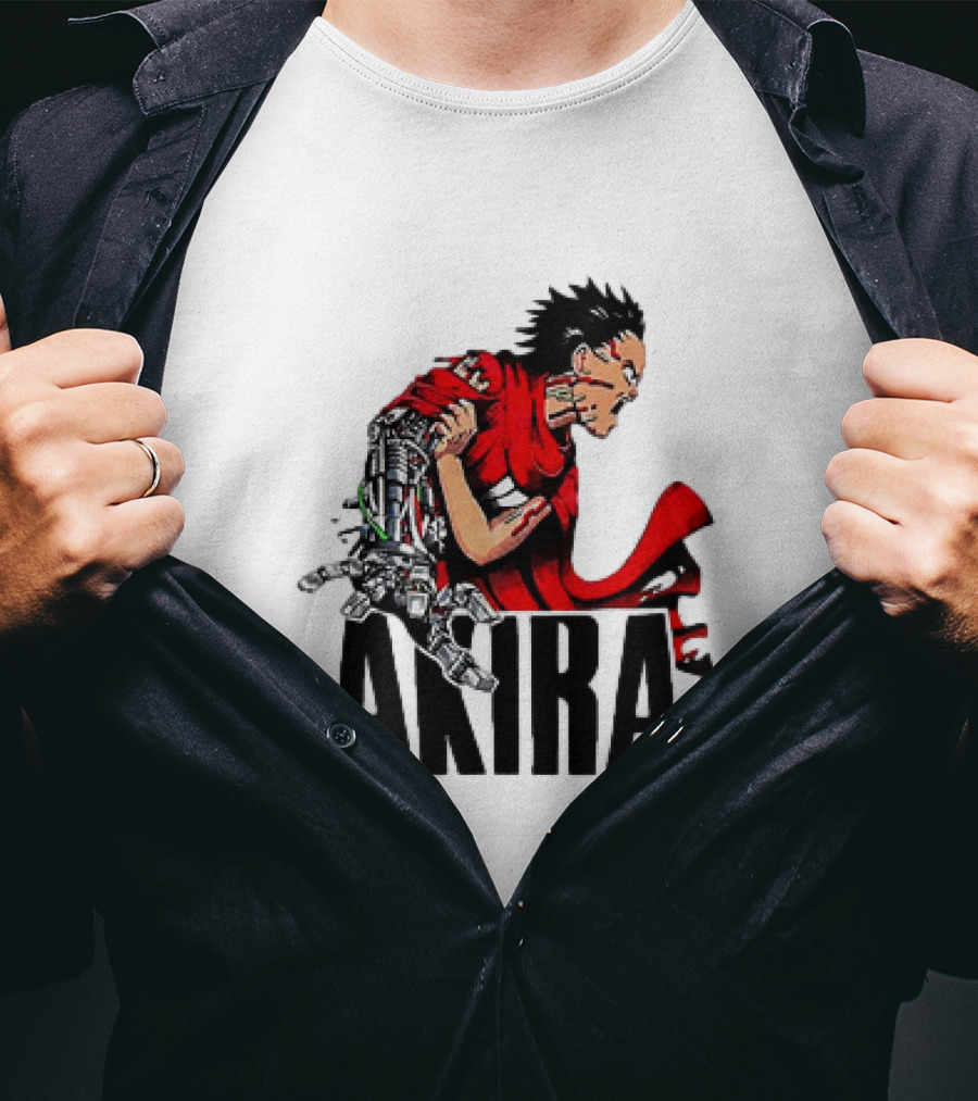 Akira Tetsuo Shima Cybernetic Arm Vintage 1980s Iconic Anime T-Shirt