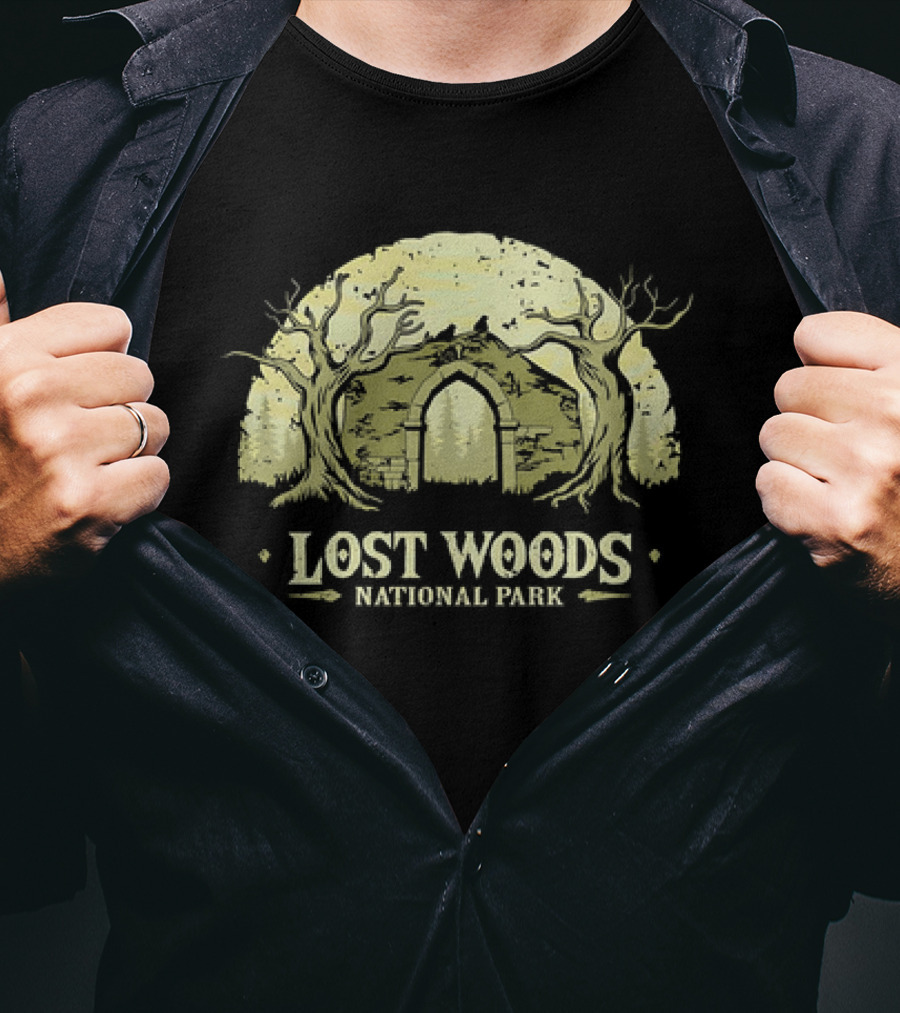 Legend Of Zelda Lost Woods National Park Adventure T-Shirt