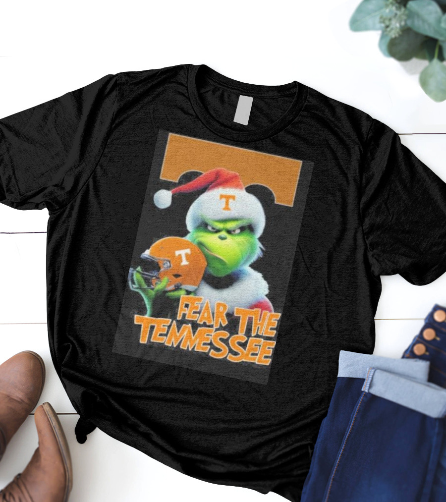 Grinch Fear The Tennessee Volunteers Christmas T-Shirt