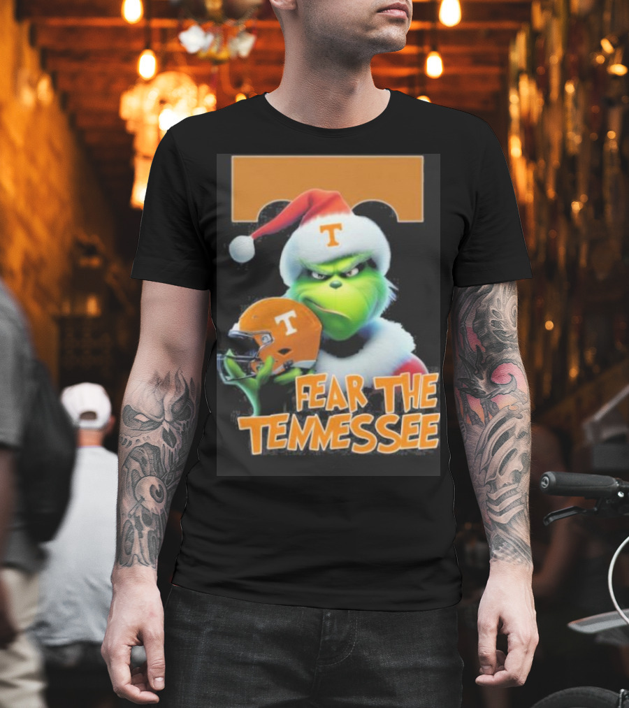Grinch Fear The Tennessee Volunteers Christmas T-Shirt