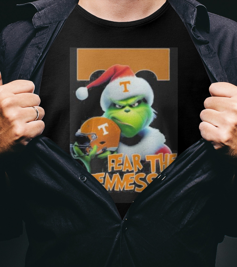 Grinch Fear The Tennessee Volunteers Christmas T-Shirt