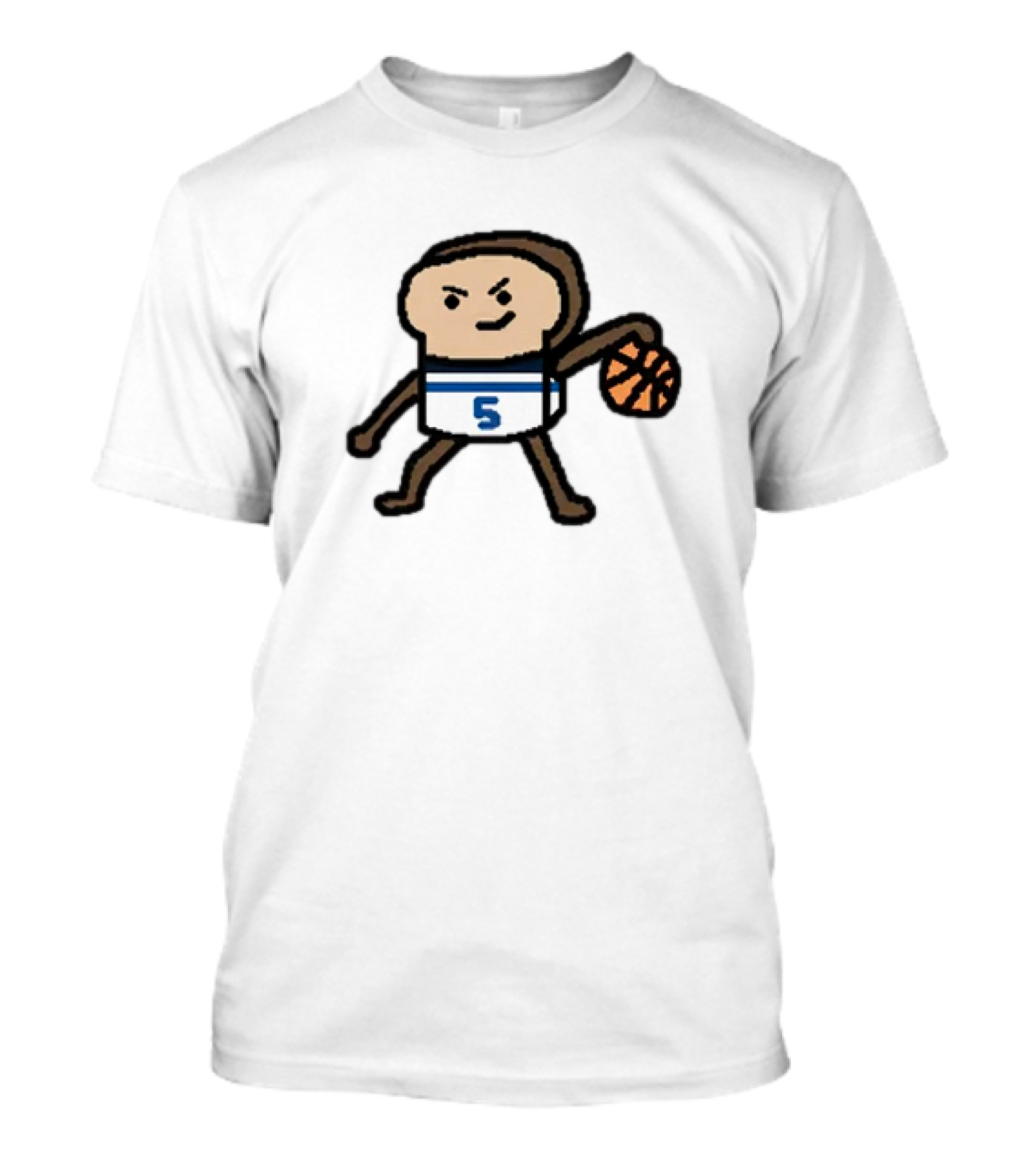 Anthony Breadwards NBA Paint Number 5 Basketball Character T-Shirt
