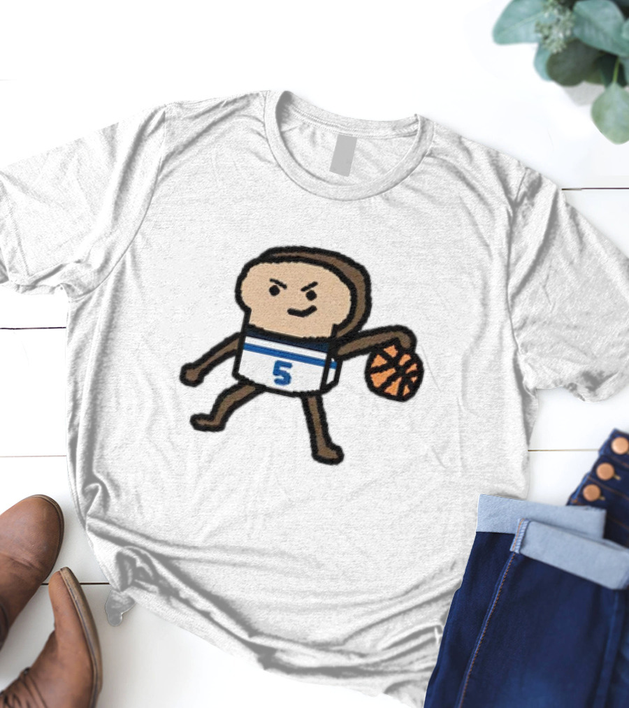 Anthony Breadwards NBA Paint Number 5 Basketball Character T-Shirt