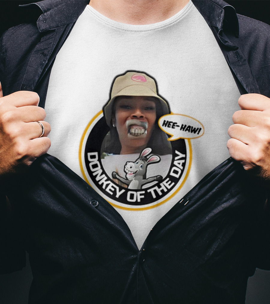 Charleston White Yunties Hee-Haw Donkey Of The Day T-Shirt