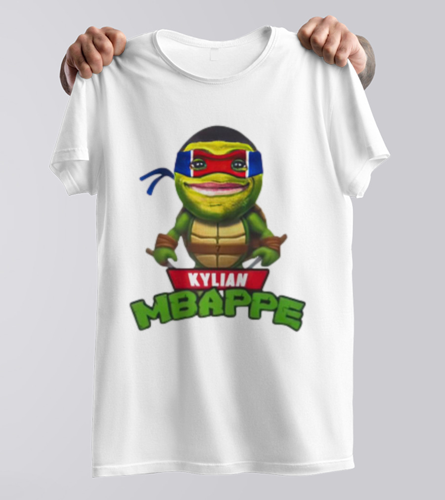 Kylian Mbappe Leonardo Ninja Turtle T-Shirt
