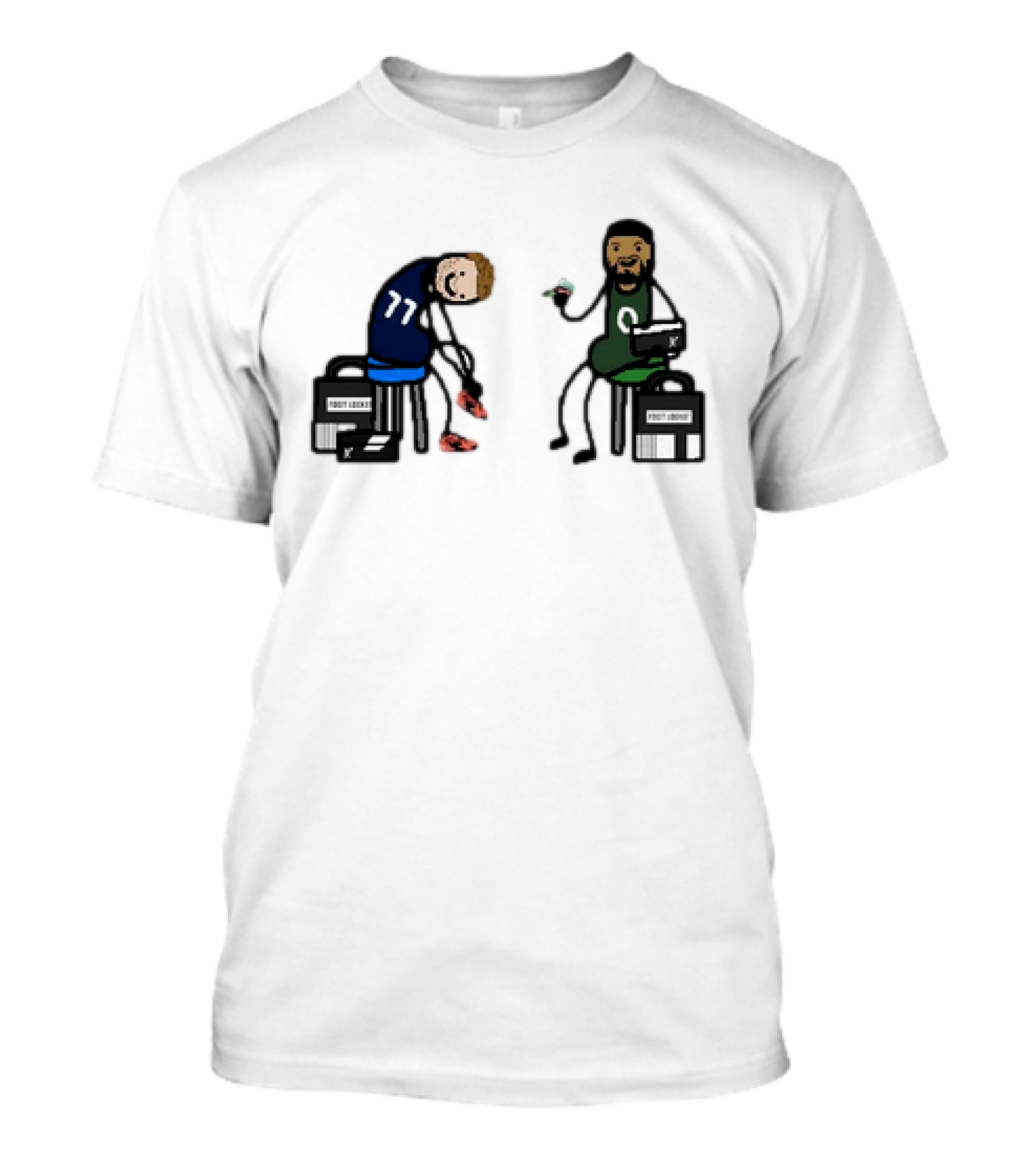 Luka 77 And Tatum Prepare With Foot Locker Shoes T-Shirt