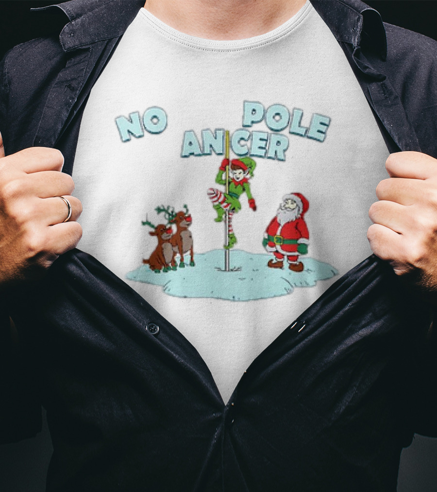 North Pole Dancer Christmas Santa Reindeer Fun T-Shirt