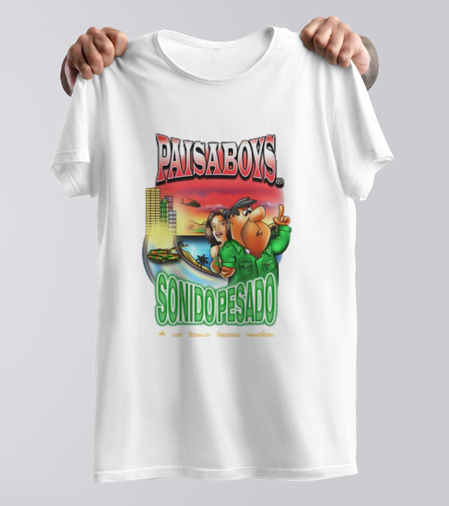 PAISABOYS SONIDO PESADO Al Mal Tiempo Buenas Cumbias T-Shirt