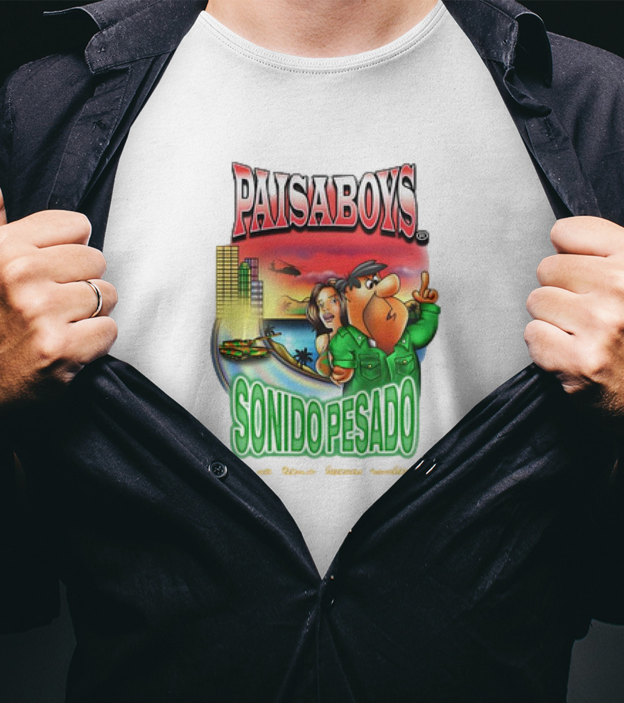 PAISABOYS SONIDO PESADO Al Mal Tiempo Buenas Cumbias T-Shirt